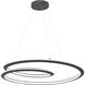 Infinite LED Sand Black Pendant Ceiling Light
