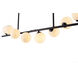 Canada 8 Light 4 inch Black Chandelier Ceiling Light