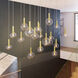 Bubbles 1 Light 12 inch Satin Brass Pendant Ceiling Light