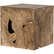 Vert 16 X 16 inch Clear Coat Satin Side Table