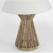 Chapman & Myers Antigua 29.5 inch 15 watt Natural Abaca and Antique-Burnished Brass Table Lamp Portable Light