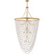Myra 18 Light 48 inch Distressed Brass Chandelier Ceiling Light