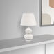 Transitional 19 inch 60.00 watt White Decorative Table Lamp Portable Light
