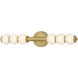 Lisa McDennon Trigo LED 6 inch Lacquered Brass Sconce Wall Light
