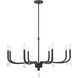 Viremont 8 Light 36 inch Matte Black Chandelier Ceiling Light