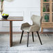 Upholstered Taupe Dining Chairs in Beige, Set of 2