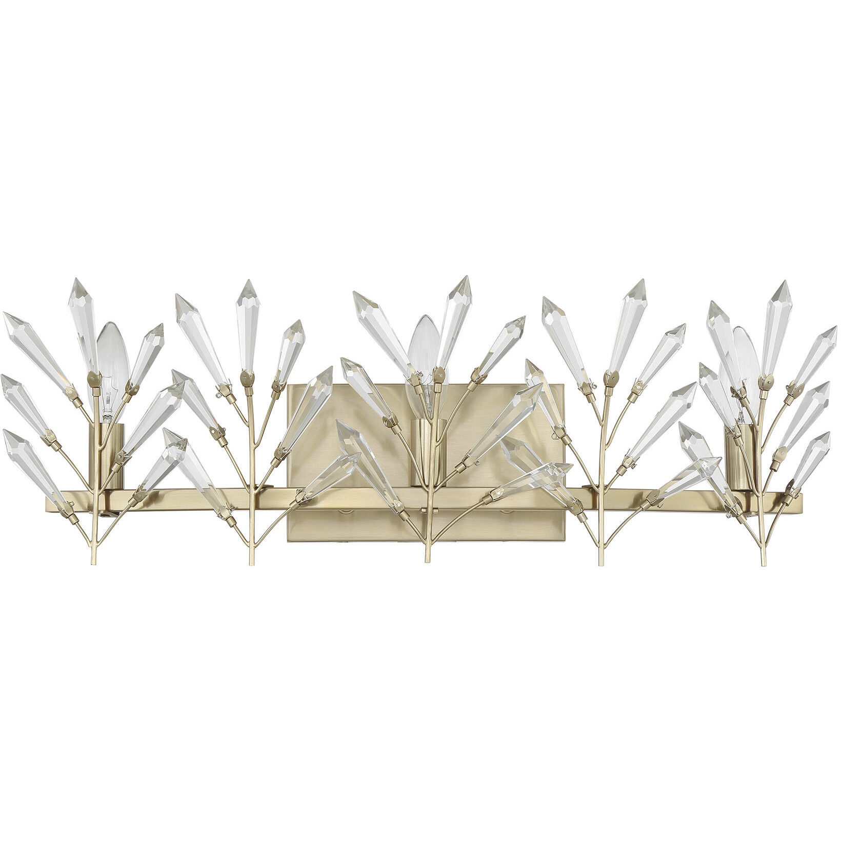 Orianna 3 Light 24 inch Noble Brass Bathroom Vanity Light Wall Light
