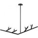 Oaks 8 Light 21 inch Black Chandelier Ceiling Light
