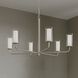 Mack 6 Light 34 inch Brushed Nickel Chandelier Ceiling Light