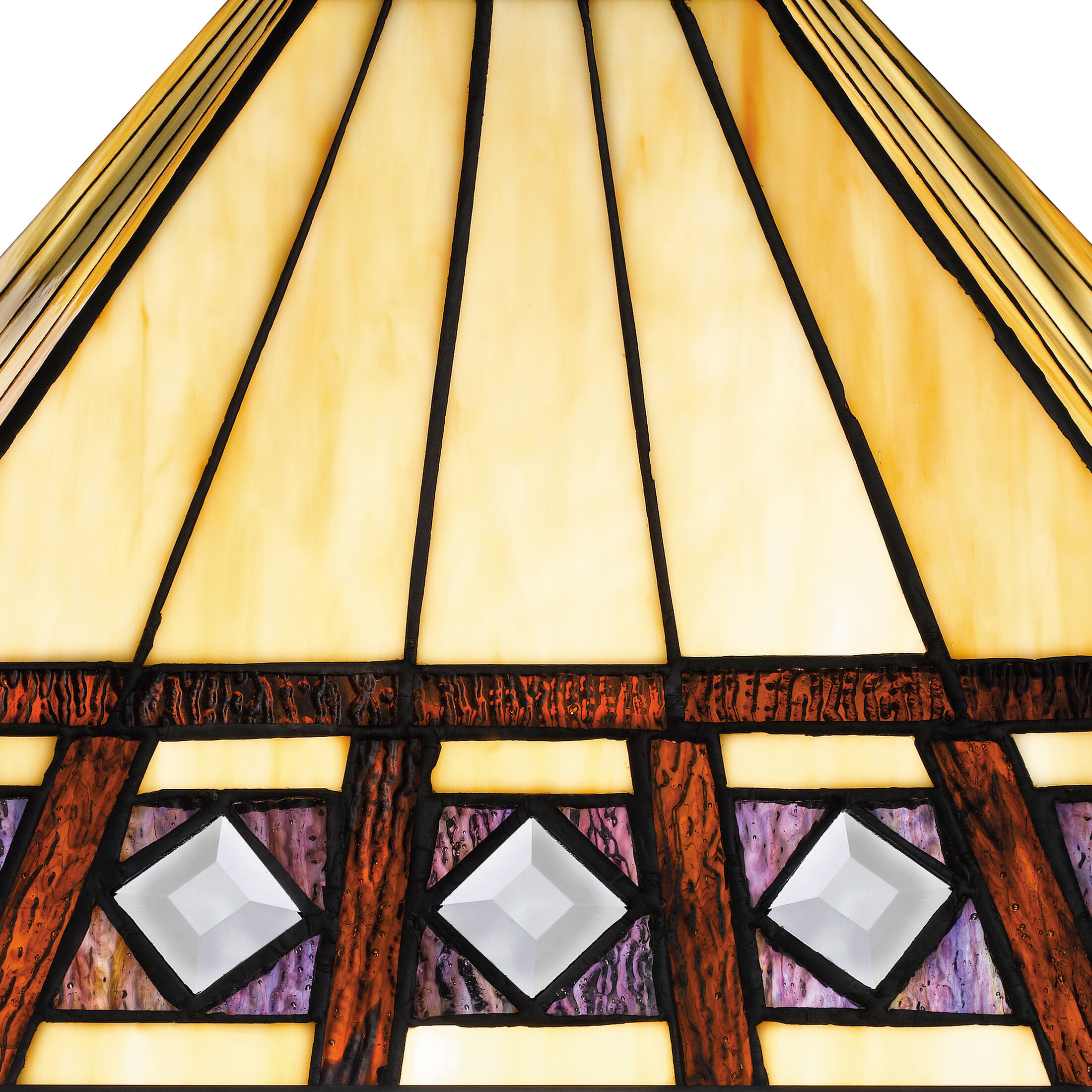 Chardonnay 23 inch 75.00 watt Matte Black Table Lamp Portable Light, Tiffany