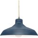 Radiance LED 13.5 inch Midnight Sky and Matte White and Brushed Nickel Pendant Ceiling Light
