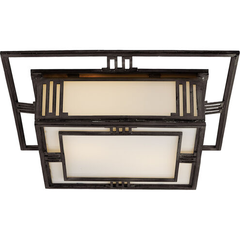 Thomas O'Brien Enrique 2 Light 16 inch Aged Iron Flush Mount Ceiling Light