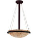 Alabaster Rocks LED 21 inch Matte Black Pendant Ceiling Light in 3000 Lm LED, Bowl