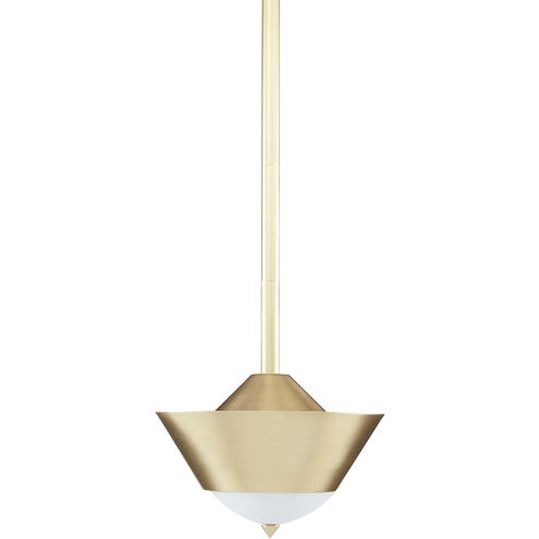Pepys 1 Light 12 inch Brushed Brass Pendant Ceiling Light