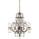 Chateau 8 Light 32 inch Mocha Bronze Chandelier Ceiling Light, Medium