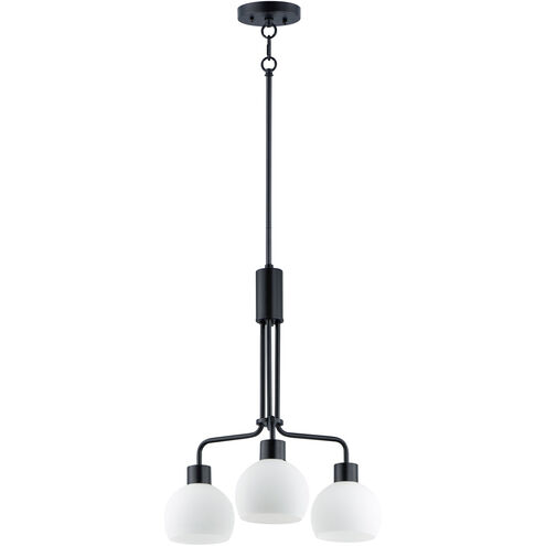 Coraline 3 Light 21 inch Black Chandelier Ceiling Light
