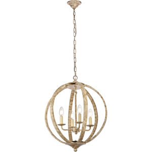 Marlow 4 Light 18 inch Weathered Dove Pendant Ceiling Light in Weatehred Dove