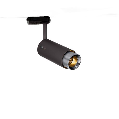 Exhaust Track 1 Light 110-120 Graphite / Steel Spotlight Ceiling Light
