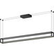 Plaza LED 59.13 inch Black Linear Pendant Ceiling Light