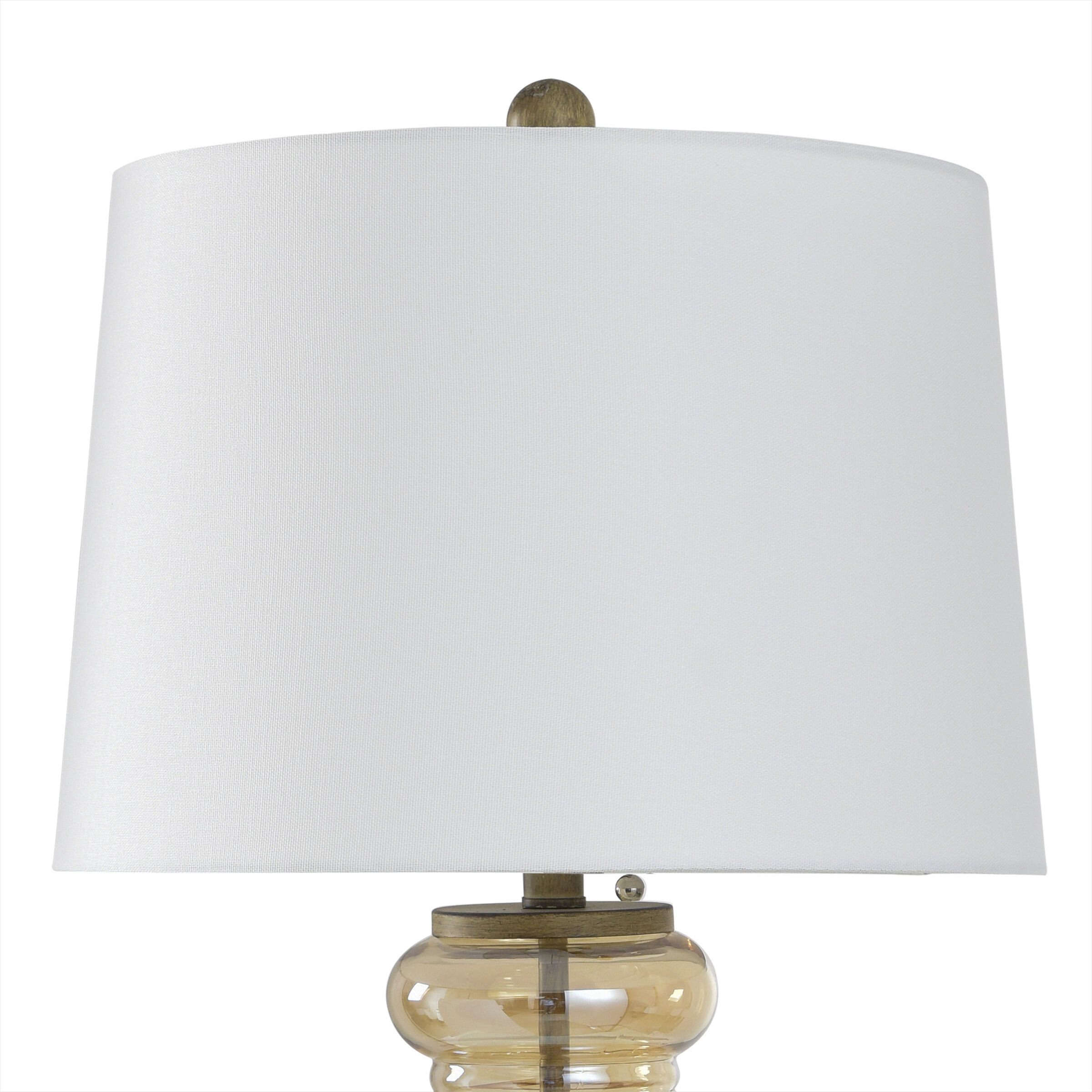 Emma 32 inch 100.00 watt Amber Opulance Table Lamp Portable Light