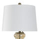 Emma 32 inch 100.00 watt Amber Opulance Table Lamp Portable Light