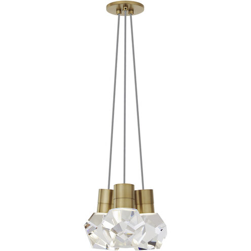 Sean Lavin Kira LED 7.1 inch Natural Brass Line-Voltage Pendant Ceiling Light in Gray Cord, LED 90 CRI 2200K-3000K