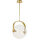 Sean Lavin Fues Line-Voltage Pendant Ceiling Light in Clear Glass
