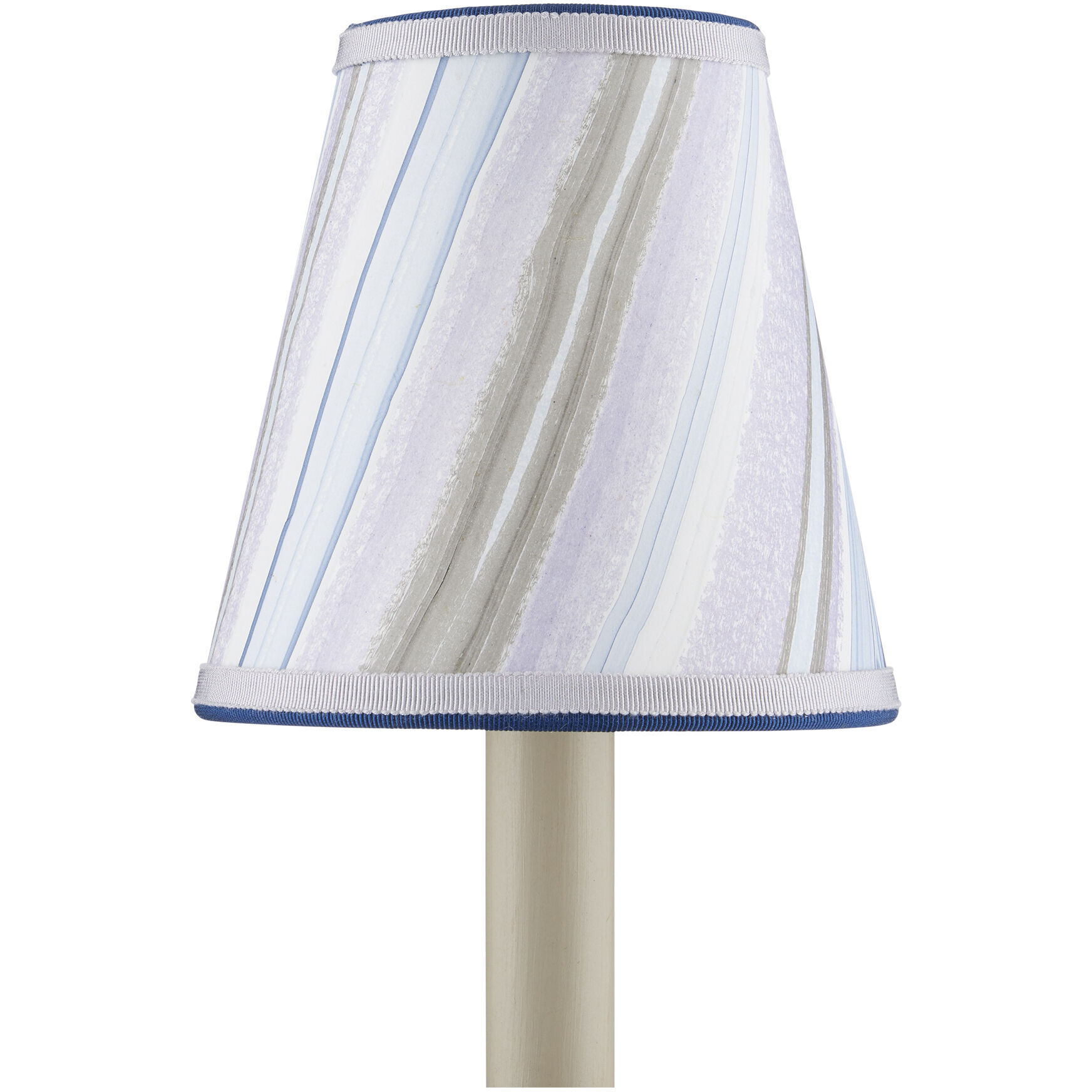 Marble Paper Lilac and Blue Agate Tapered Chandelier Shade