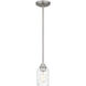 Acacia 1 Light 4 inch Brushed Nickel Mini Pendant Ceiling Light, Small