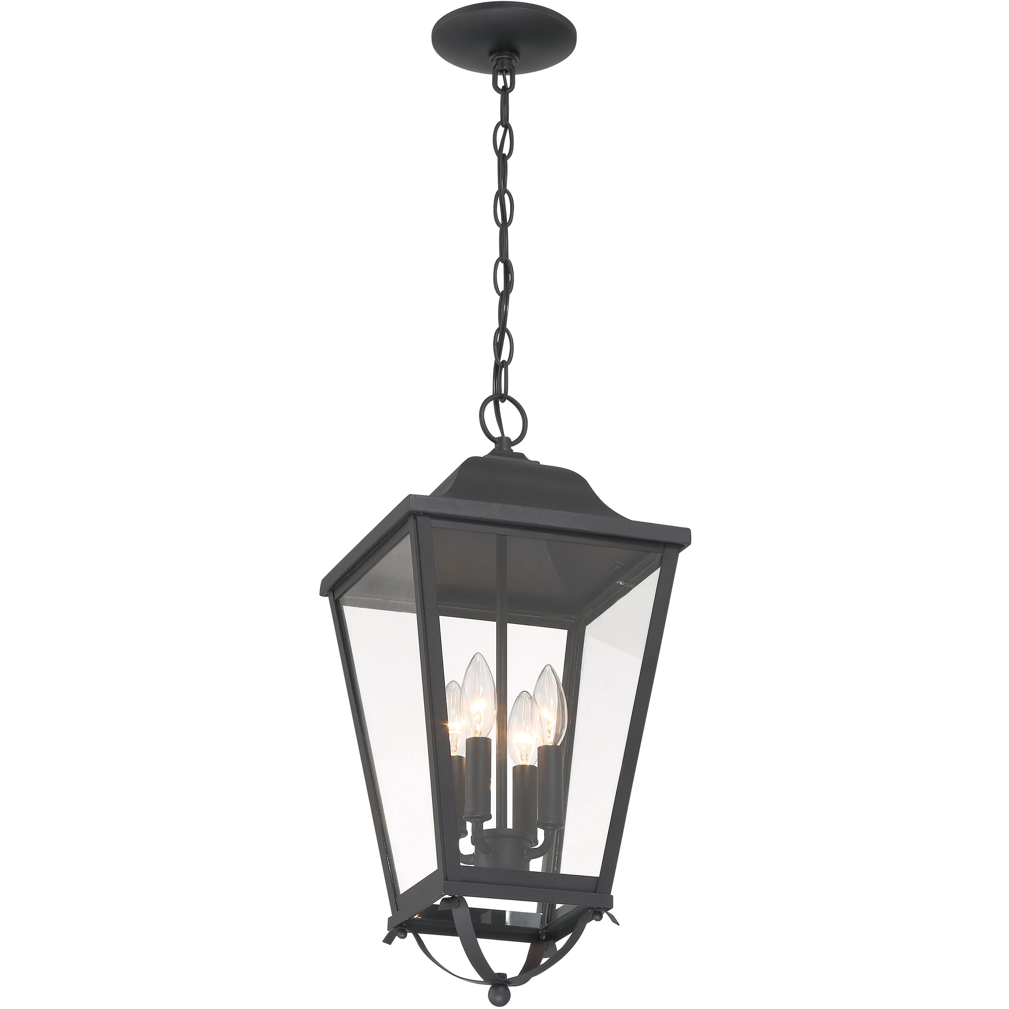 Savannah 4 Light 10 inch Sand Coal Outdoor Chain Hung, The Great Outdoors