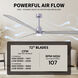 Atlas Alessandra - LK 72 inch Brushed Nickel with Barn Wood Tone Blades Transitional Ceiling Fan
