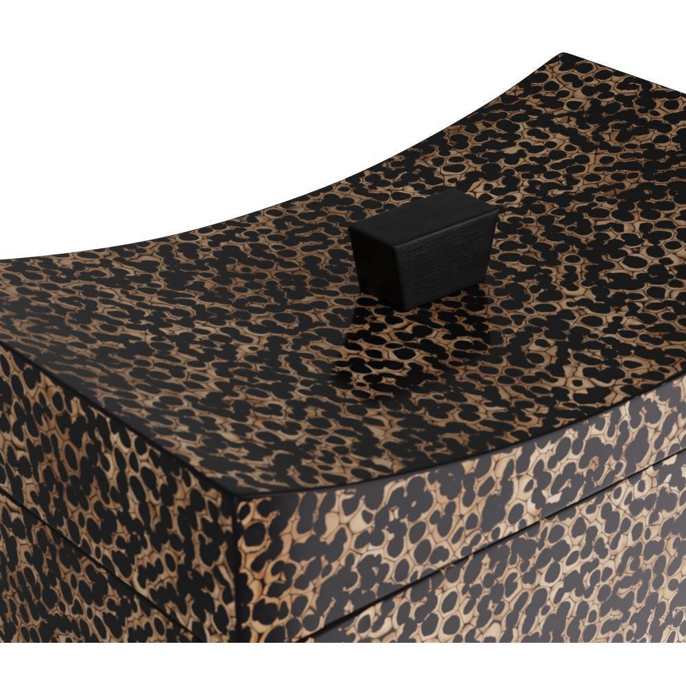 Yarin 12 inch Black & Ivory Box