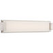 Polar LED 26 inch Brushed Nickel Bath Vanity & Wall Light in 26in.