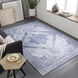 Iris 45 X 27 inch Pale Blue Rug in 2 x 4, Rectangle