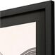 Geometrics Collection Black Framed Art