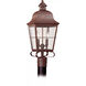 Chatham 2 Light 22.75 inch Weathered Copper Outdoor Post Lantern