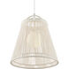 Parnell 1 Light 24 inch Gesso White Pendant Ceiling Light, Medium