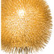 Urchin 1 Light 13 inch Gold Pendant Ceiling Light
