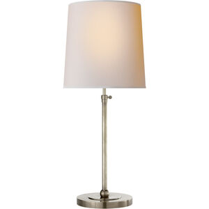 Thomas O'Brien Bryant 27.5 inch 60 watt Antique Nickel Table Lamp Portable Light in Natural Paper, Large