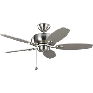Centro 44 44 inch Brushed Steel with Silver Blades Ceiling Fan