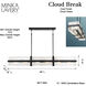 Cloud Break 12 Light 59.75 inch Coal Island Light Ceiling Light