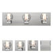 Boca 3 Light Satin Nickel Vanity Light Wall Light