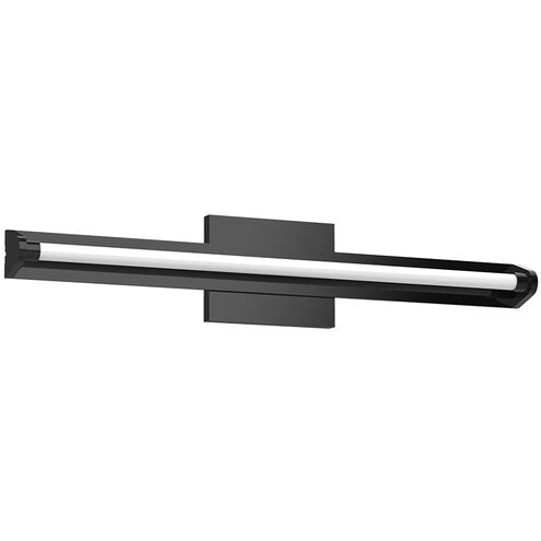 Plymouth LED 24.13 inch Black Bath Vanity Light Wall Light