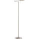 Dessau Turbo 10 inch 10 watt Satin Nickel Floor Lamp Portable Light 