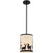Acadia LED 7.5 inch Bronze Mini Pendant Ceiling Light