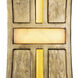 Dos LED 5.5 inch Rustic Gold and Brushed Gold ADA Wall Sconce Wall Light
