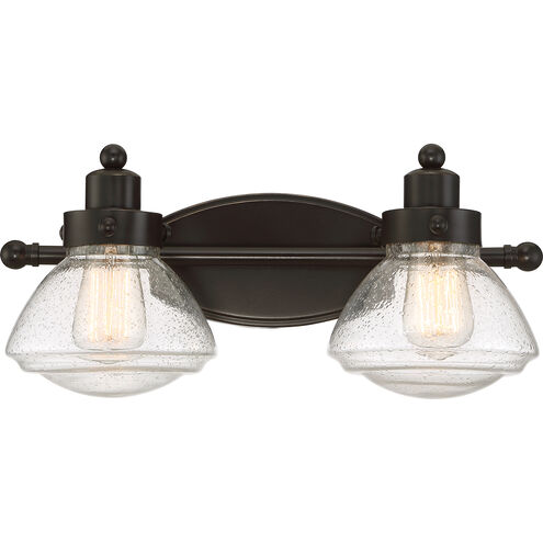 Scholar 2 Light 18 inch Palladian Bronze Bath Light Wall Light