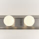 De-Lovely 4 Light 24 inch Brushed Nickel Bath Vanity Wall Sconce Wall Light