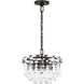 C&M by Chapman & Myers Arden 4 Light 16.13 inch Aged Iron Chandelier Ceiling Light
