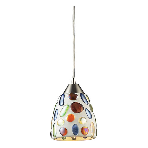 Versailles 1 Light 6 inch Satin Nickel Mini Pendant Ceiling Light